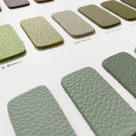What are the most common types of natural leather?